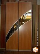 Дверь купе «Бук» с бронзовым зеркалом, фотография 1