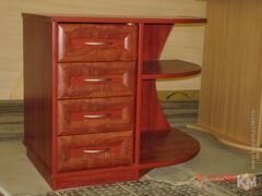 Стол «Красное дерево» с полками и ящиками, фотография 1