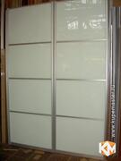 Дверь-купе «Серебро» со стеклом, фотография 1