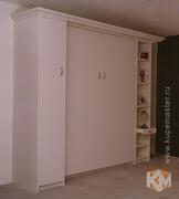 Шкаф кровать «Белая мечта» с прямым комплексом, фотография 2