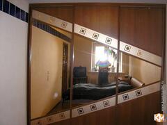 Встроенный шкаф-купе «Диагональ» с зеркалом, фотография 1