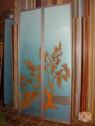 Дверь-купе «Осеннее древо» с витражом, фотография 1