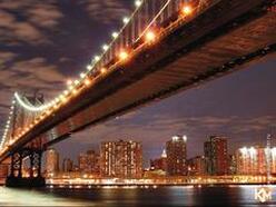 Фотопечать "Ночной Бруклинский мост"