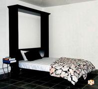 Шкаф-кровать трансформер «Симпл» черного цвета, фотография 1