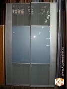 Дверь-купе «Стар» со стеклом и пластиком, фотография 1