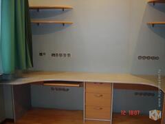 Стол «Ниагара» цвета бук со шкафчиком, фотография 3