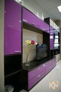 Гостиная «Фиолетовая» с глянцевым фасадом, фотография 1