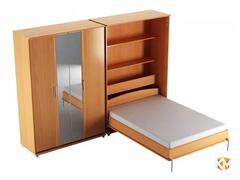 Шкаф-кровать «Стандарт» цвета ольха, фотография 1