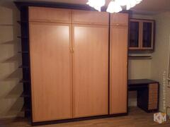 Шкаф-кровать «Бавария» цвета дуб и венге, фотография 1