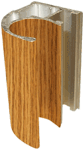 Алюминиевая система дверей-купе цвет Дуб сенатор