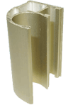 Алюминиевая система дверей-купе цвет Матовое золото